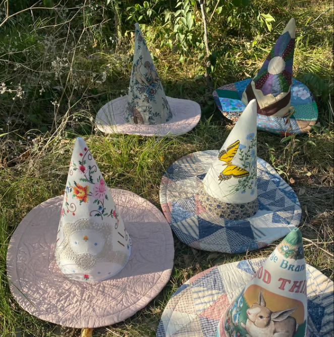 🔥Last Day 49% OFF - The Quilted Witch Hat | Handcrafted Folk Art Hat--BUY 2 FREE SHIPPING