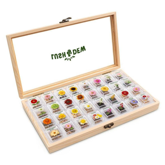 All-in-One Cut Flower Garden Seed Bank- 32 Organic Varieties for All Seasons -