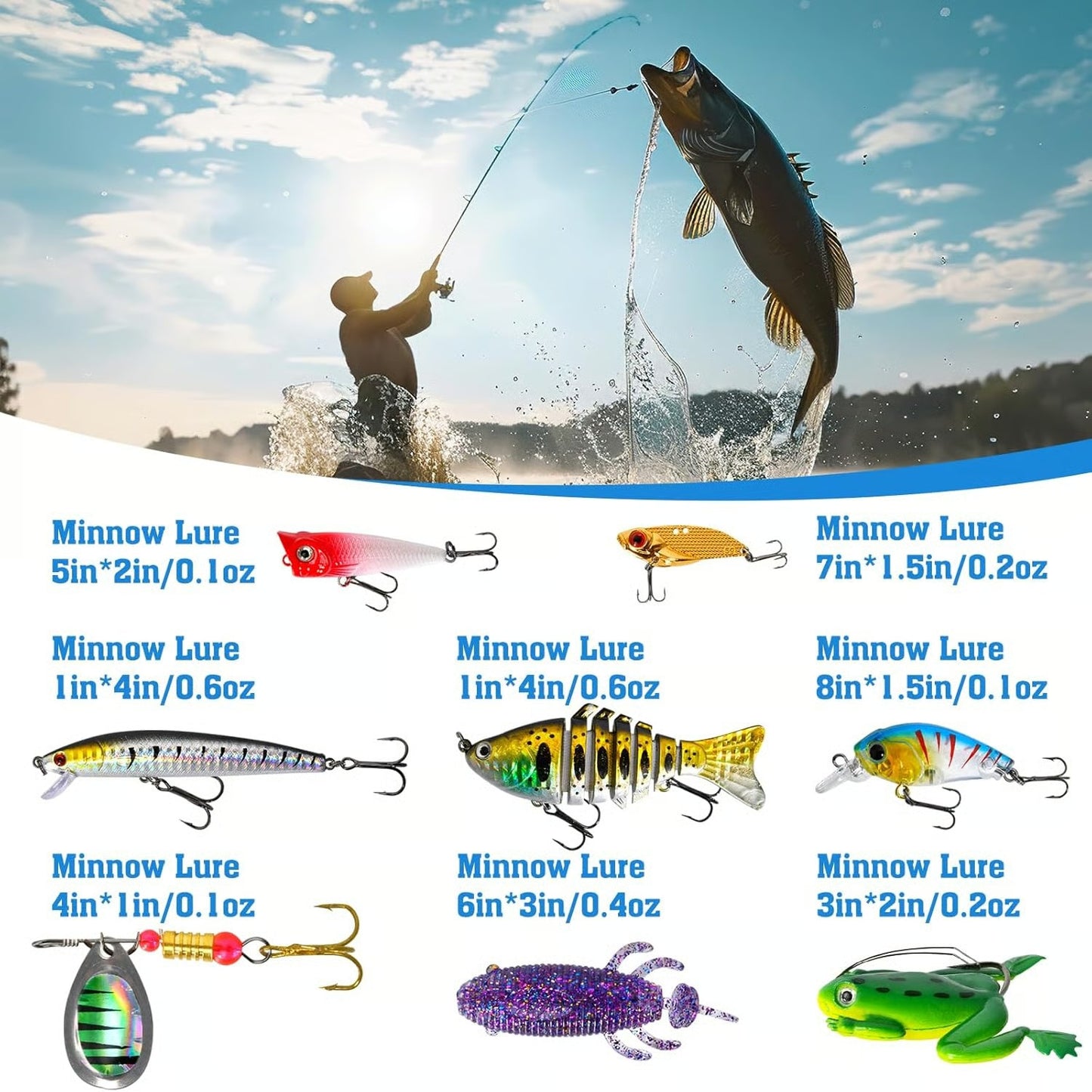 Fish Bait Advent Calendar - 24 Days Countdown Set