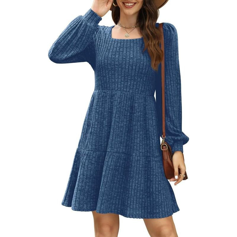 Casual Babydoll Sweater Dress