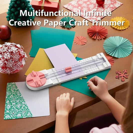 Multi-Function Scrapbooking Tool with Straight, Wave, Perforated & Creasing Blades