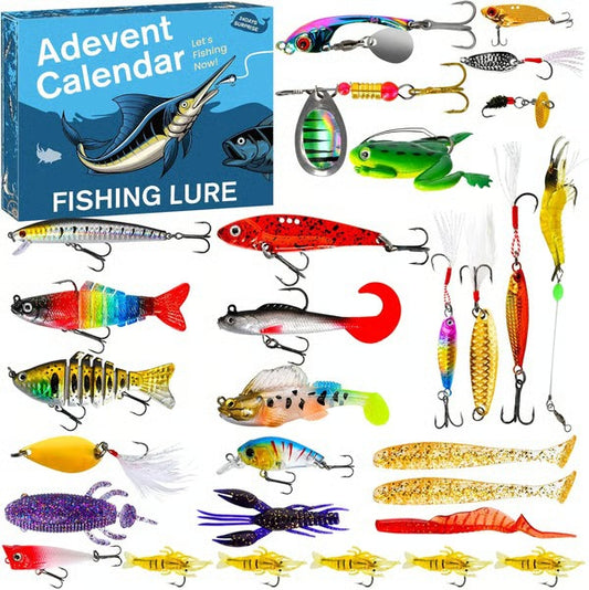 Fish Bait Advent Calendar - 24 Days Countdown Set