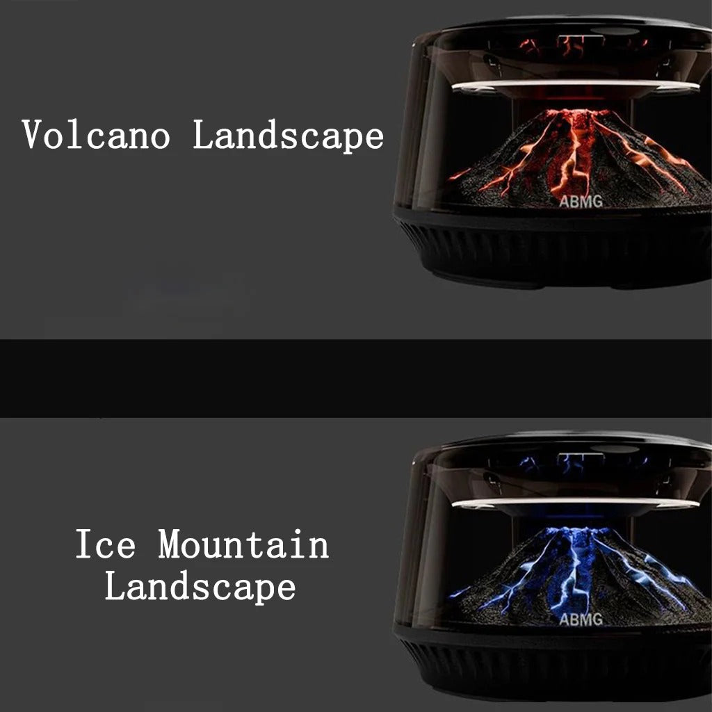Solar-Powered Volcano & Glacier Car Air Freshener