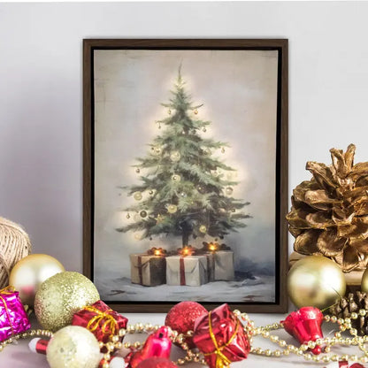 Battery-Operated Lighted Wall Art- Old Time Christmas