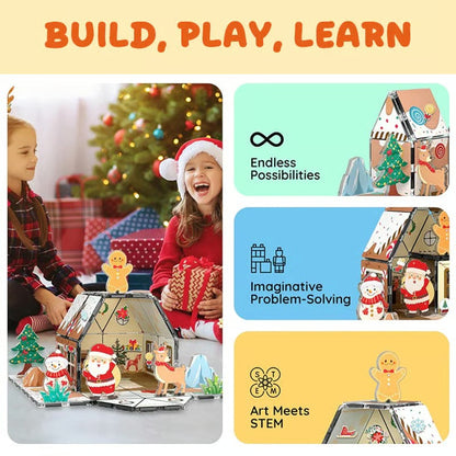🔥HOT SALE 49%OFF🎄Magnetic Gingerbread House Building Set