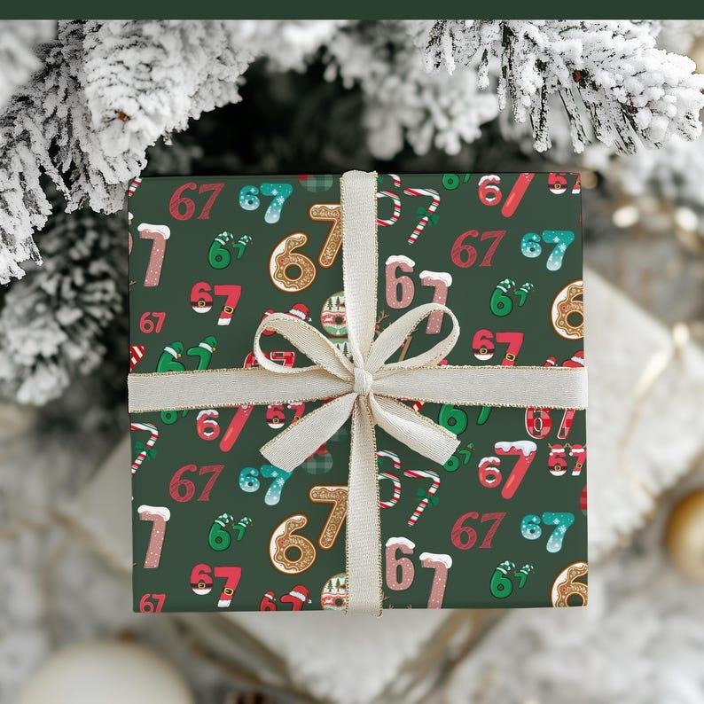 67 Meme Christmas Gift Wrap