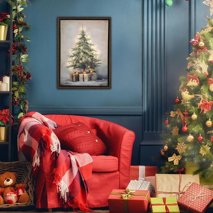 Battery-Operated Lighted Wall Art- Old Time Christmas