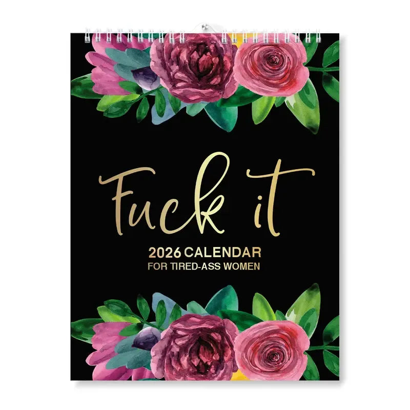 2026 FunnySwear Word Planner Monthly Calendar