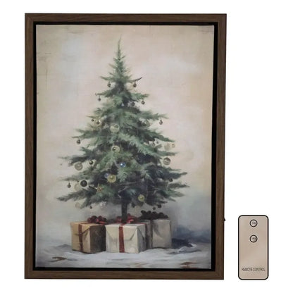 Battery-Operated Lighted Wall Art- Old Time Christmas