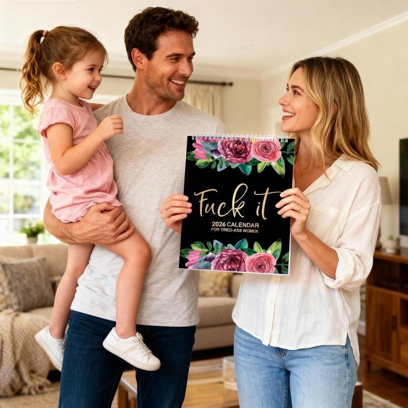 2026 FunnySwear Word Planner Monthly Calendar