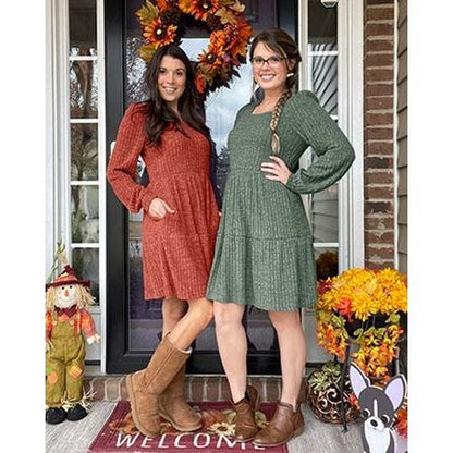 Casual Babydoll Sweater Dress