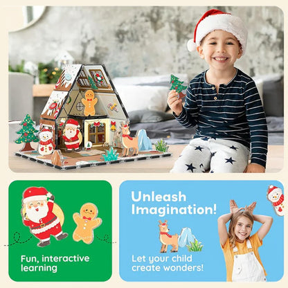 🔥HOT SALE 49%OFF🎄Magnetic Gingerbread House Building Set
