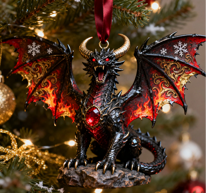 🔥3D Dragon Christmas Ornament – Unleash Magic & Power on Your Tree 🎄