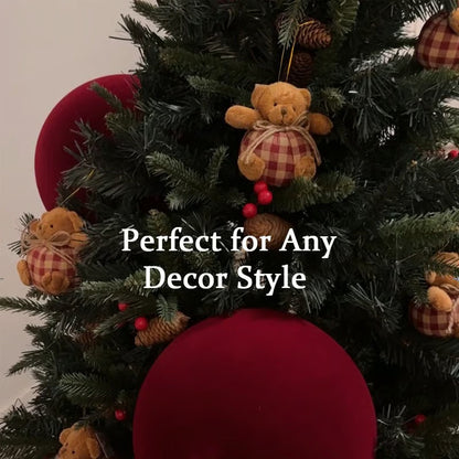 🐻 Cozy Christmas Bear Ornaments – A Hug for Your Tree