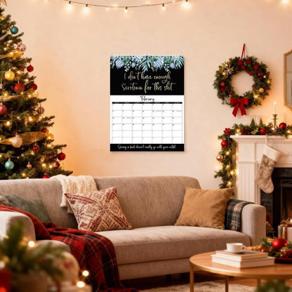 2026 FunnySwear Word Planner Monthly Calendar